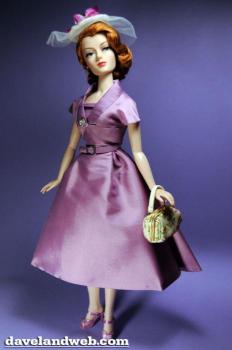 Ashton Drake - Gene Marshall - Star Wardrobe Dresses and Coats Lavender Satin Dress and Jacket - Outfit